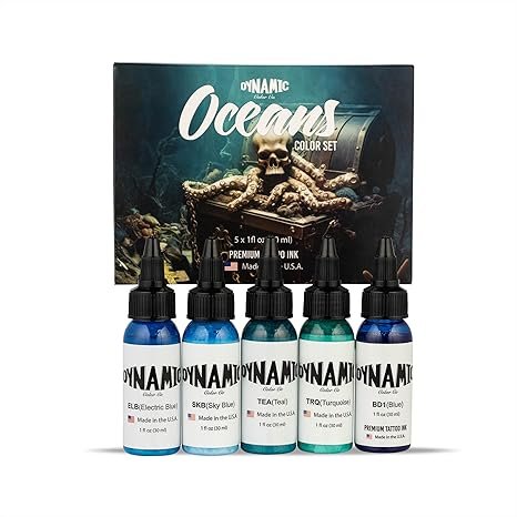 Dynamic Oceans Tattoo Ink Set