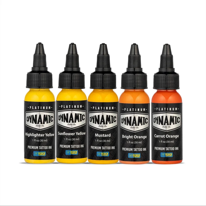 Dynamic Platinum Fire 1oz 5 Bottle Color Set