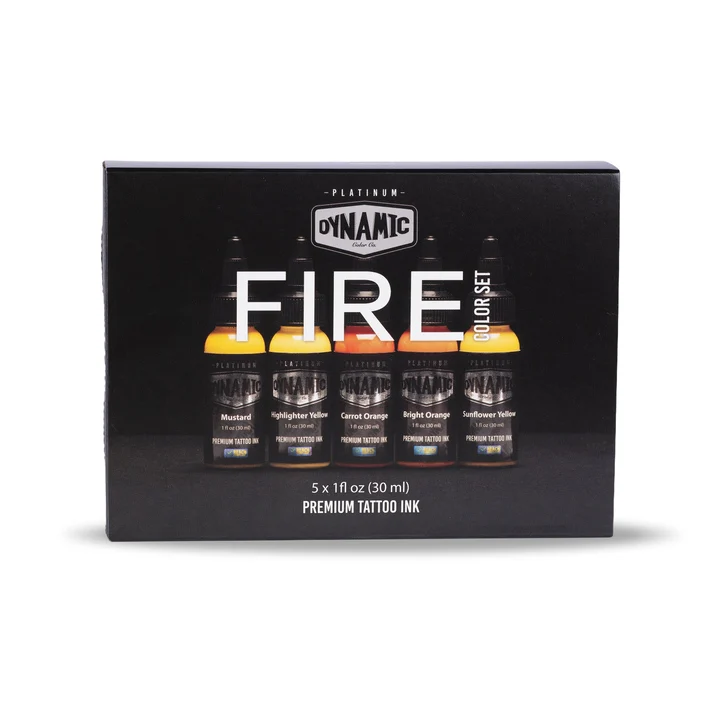 Dynamic Platinum Fire 1oz 5 Bottle Color Set