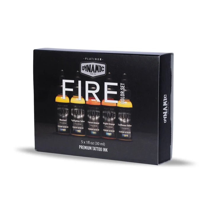 Dynamic Platinum Fire 1oz 5 Bottle Color Set - Image 3
