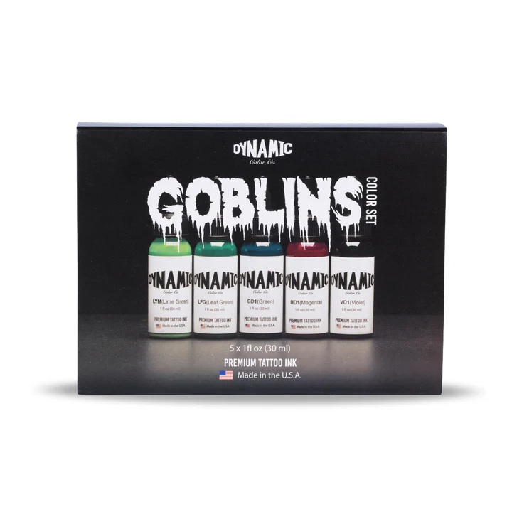 Dynamic Tattoo Ink Goblins 1oz Color Set