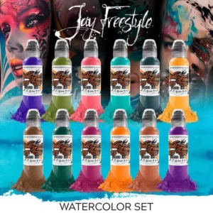 World Famous Set Jay Freestyle Watercolor Tattoo Ink 1 oz