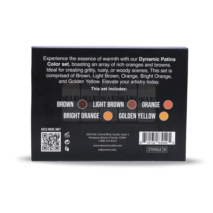 Dynamic Tattoo Ink Patina 1oz Color Set - Image 4