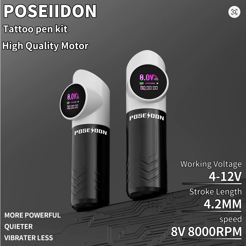 Poseidon Panda Tattoo Machine